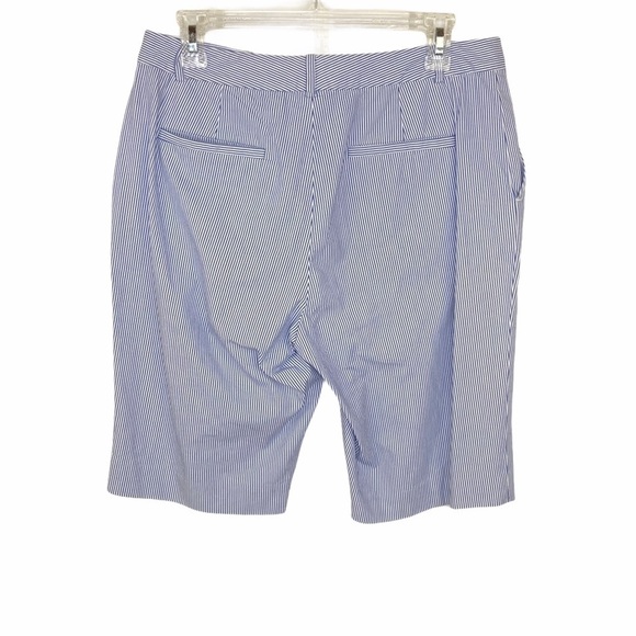 LRL Ralph Lauren Pinstriped Bermuda Shorts Size 8 - Picture 2 of 14